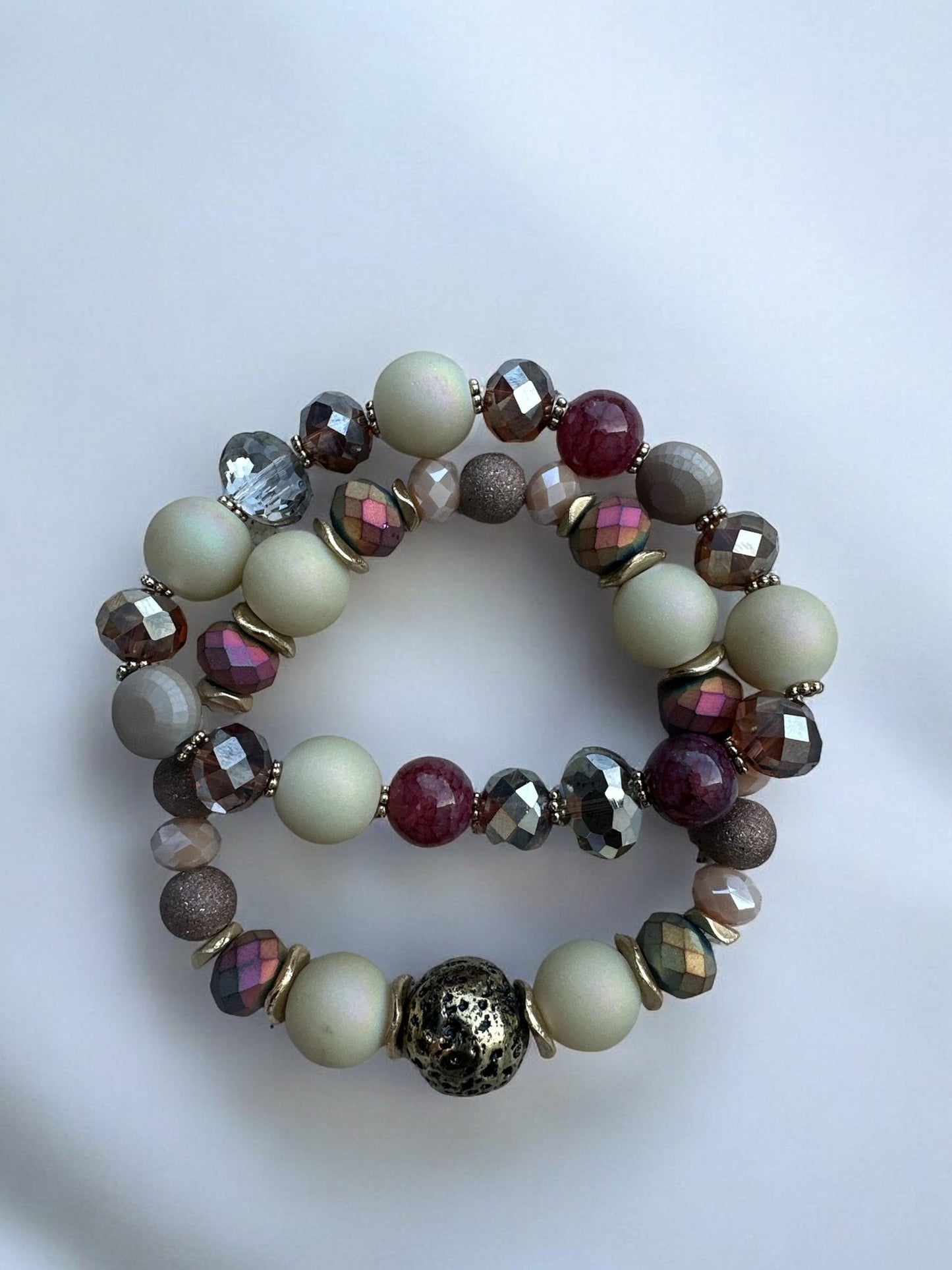 Elegant Boho Chic Multicoloured Beaded Bracelet Set - Fatisha Boutique