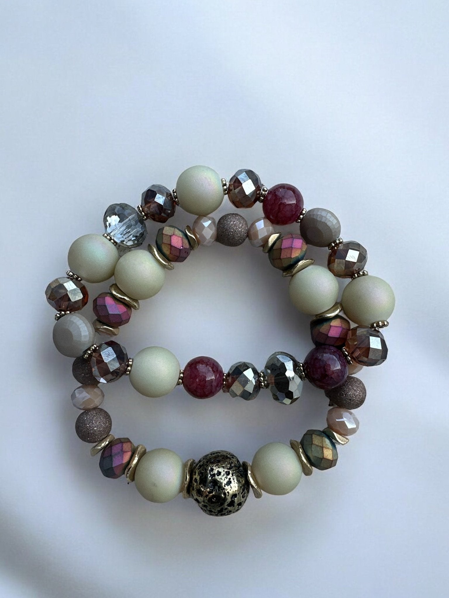 Elegant Boho Chic Multicoloured Beaded Bracelet Set - Fatisha Boutique