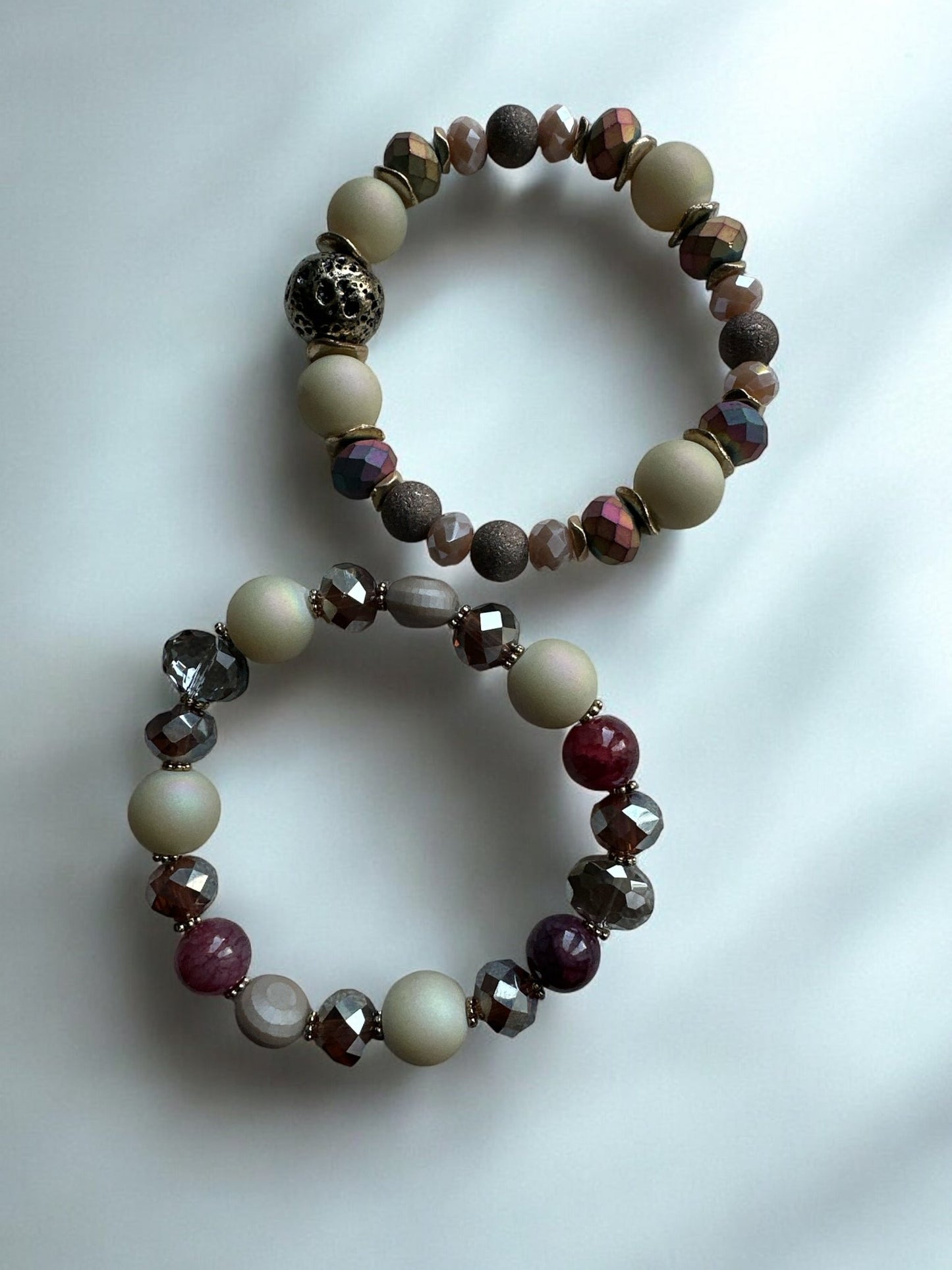 Elegant Boho Chic Multicoloured Beaded Bracelet Set - Fatisha Boutique