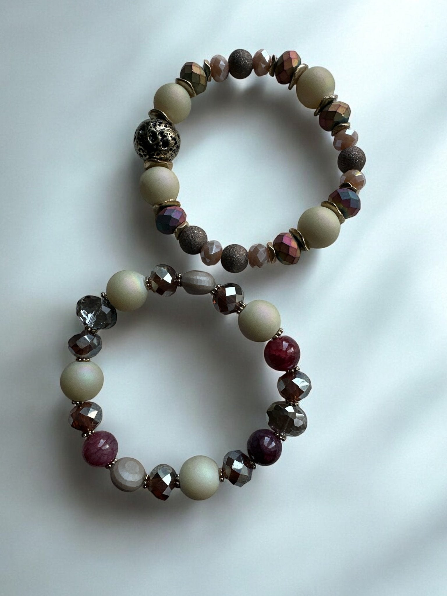 Elegant Boho Chic Multicoloured Beaded Bracelet Set - Fatisha Boutique
