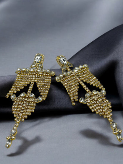 Elegant Chandelier Crystal Earrings – Statement Bridal and Evening Jewellery - Fatisha Boutique