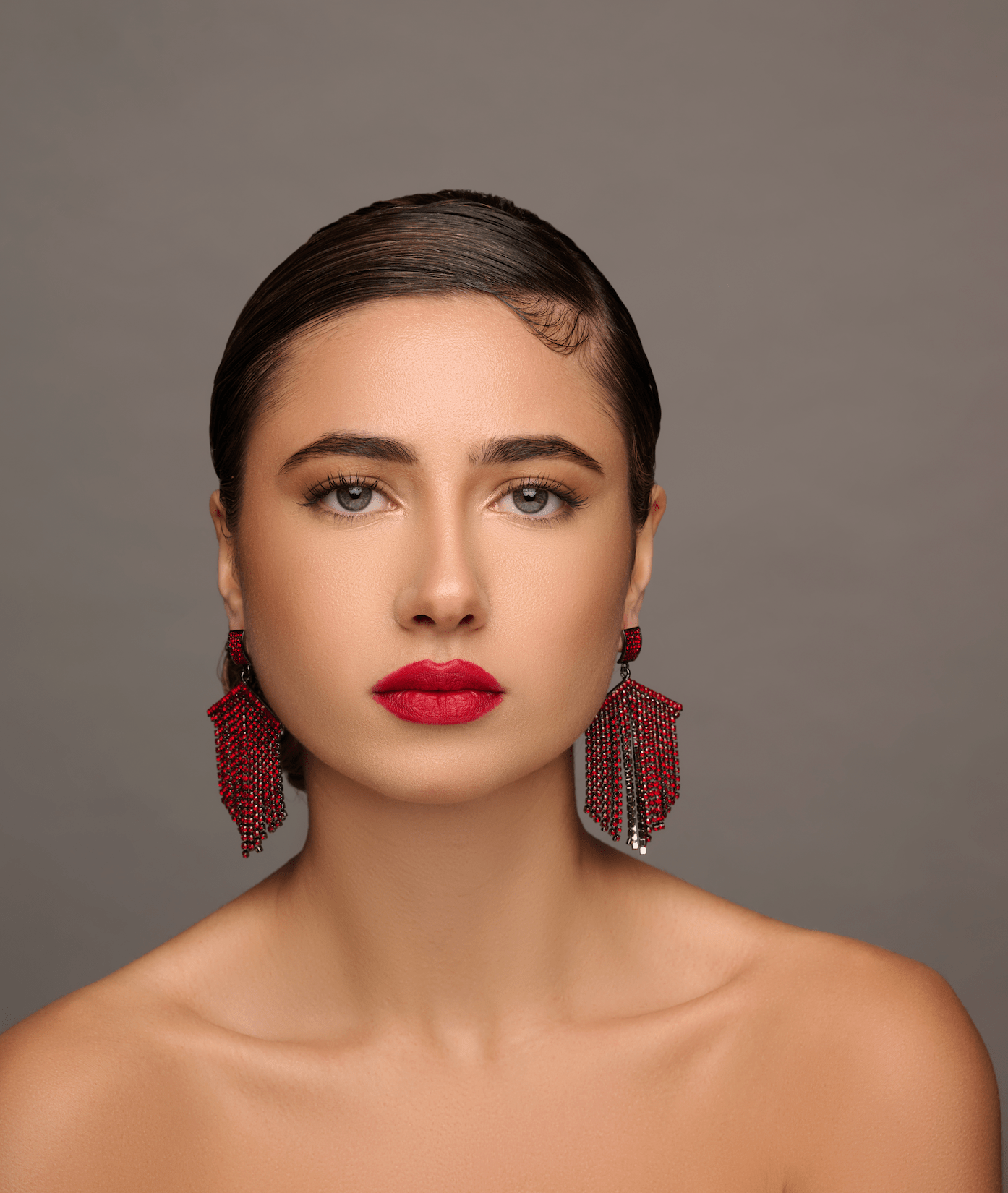 Elegant Diamante Rhinestone Tassel Statement Earrings - Fatisha Boutique