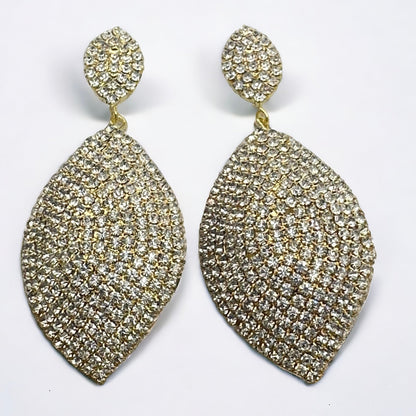 Elegant Diamante Rhinestone Teardrop Dangle Earrings - Fatisha Boutique