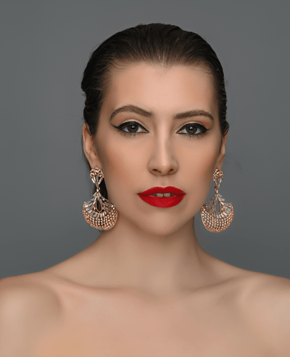 Elegant Diamante Rhinestone Teardrop Dangle Earrings - Fatisha Boutique