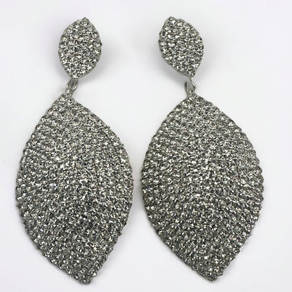 Elegant Diamante Rhinestone Teardrop Dangle Earrings - Fatisha Boutique