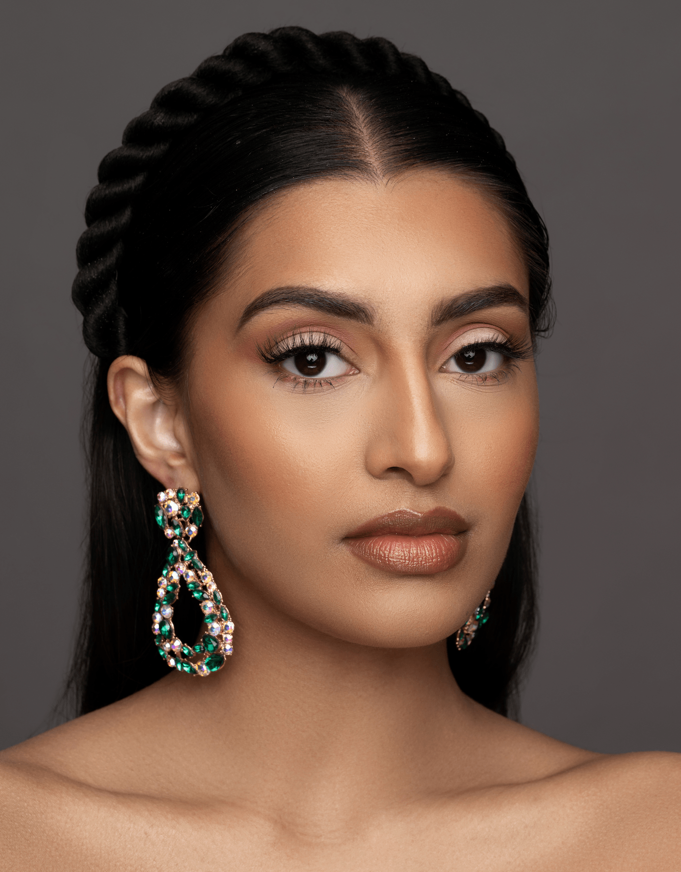 Elegant Diamante Sparkle Rhinestone Crystal Teardrop Earrings - Fatisha Boutique