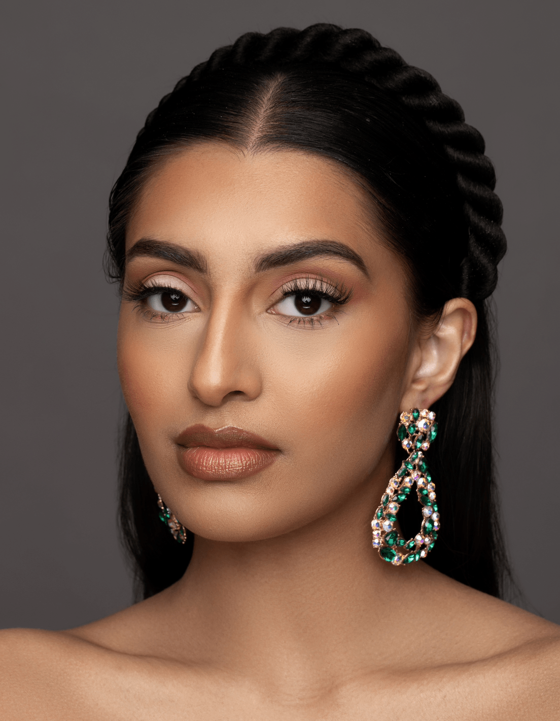Elegant Diamante Sparkle Rhinestone Crystal Teardrop Earrings - Fatisha Boutique