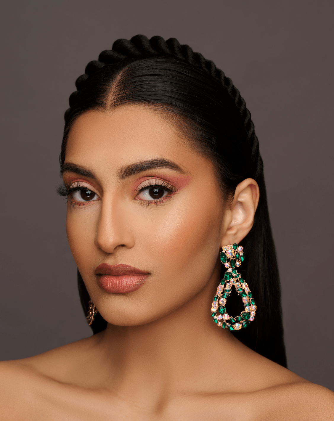 Elegant Diamante Sparkle Rhinestone Crystal Teardrop Earrings - Fatisha Boutique
