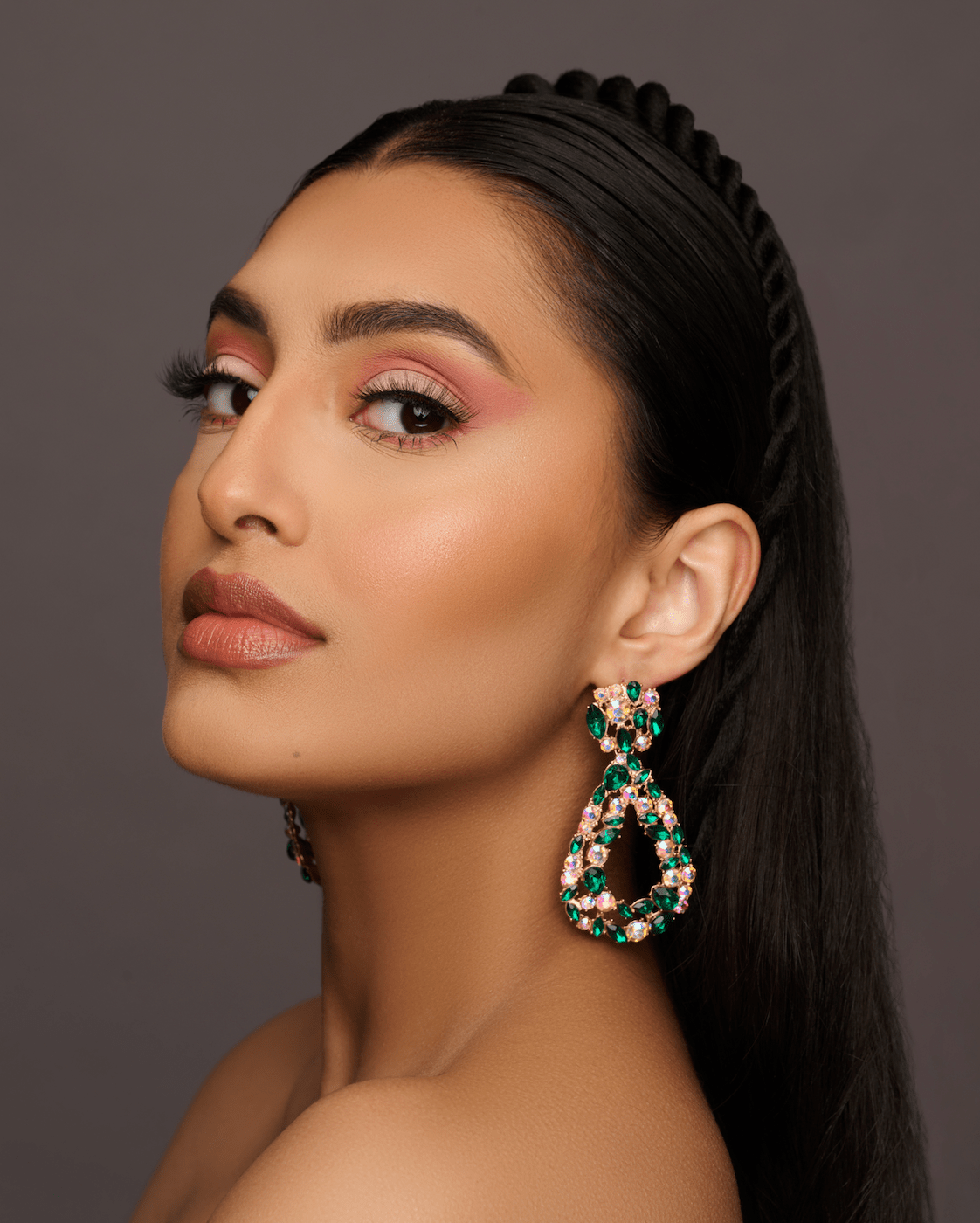 Elegant Diamante Sparkle Rhinestone Crystal Teardrop Earrings - Fatisha Boutique