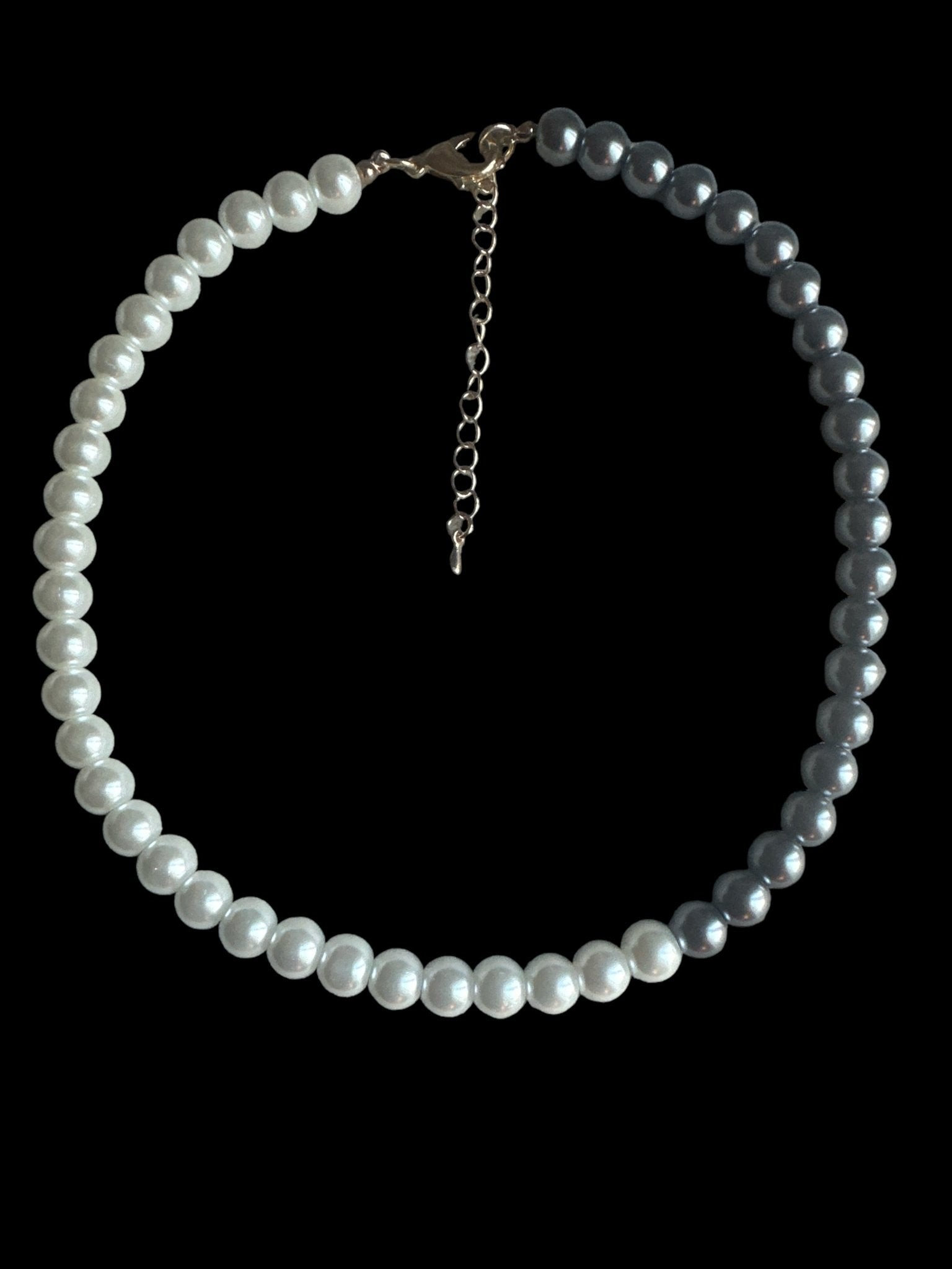 Elegant Faux Pearl Two Tones Choker Necklace - Fatisha Boutique