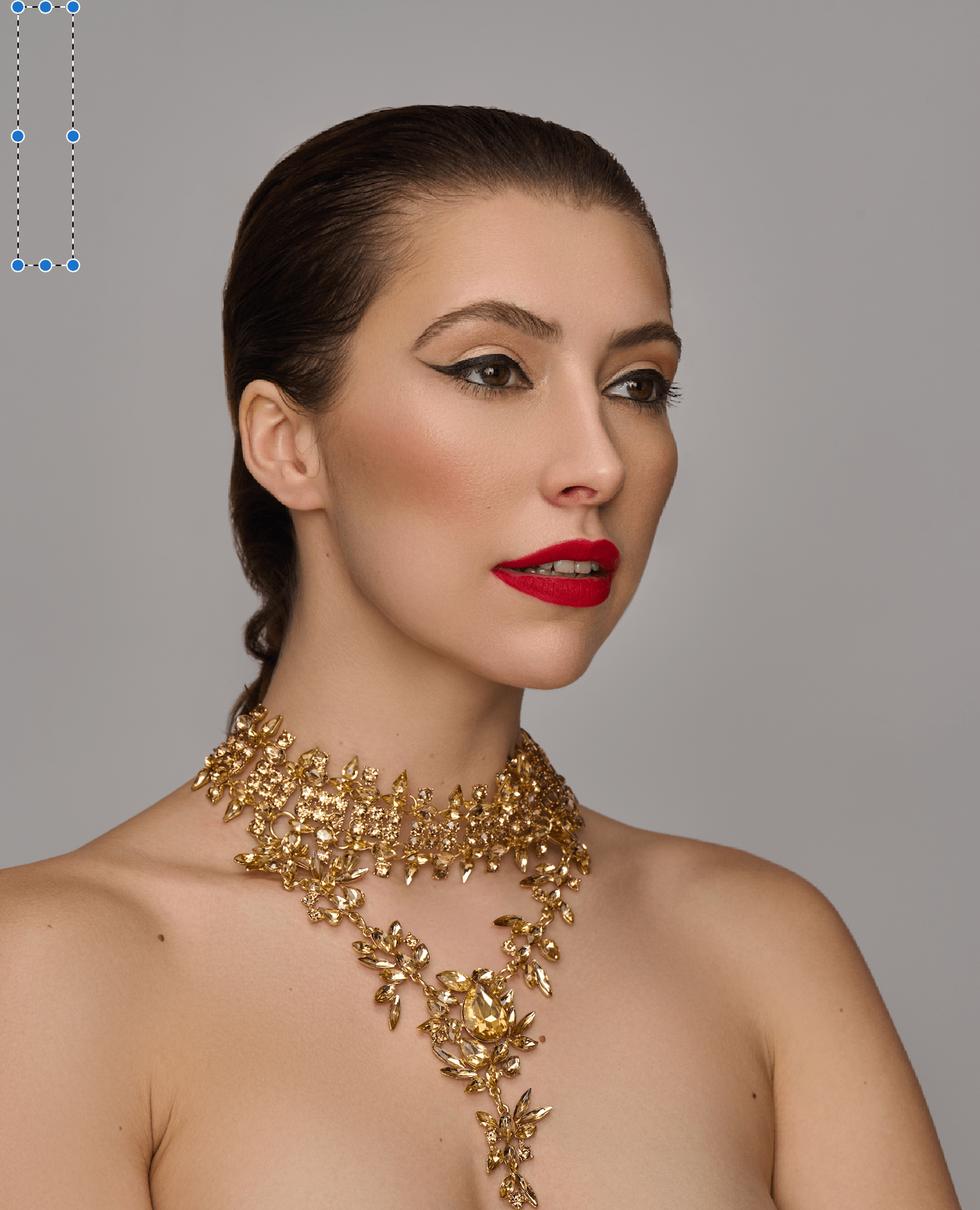 Elegant Gold Bohemian Rhinestone Choker Pendant Statement Necklace - Fatisha Boutique