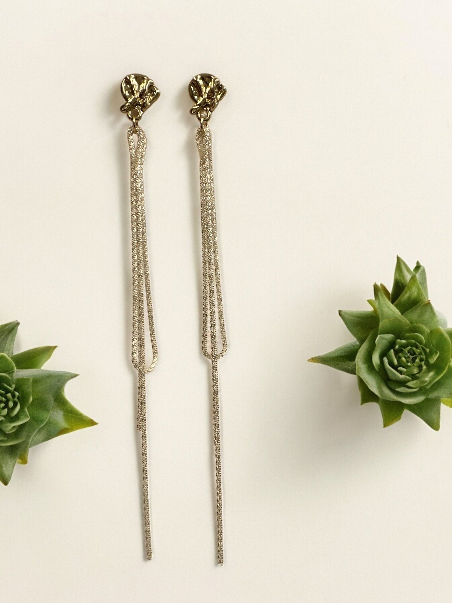 Elegant Long Sparkling Rhinestone Rope Lightweight Earrings - Fatisha Boutique