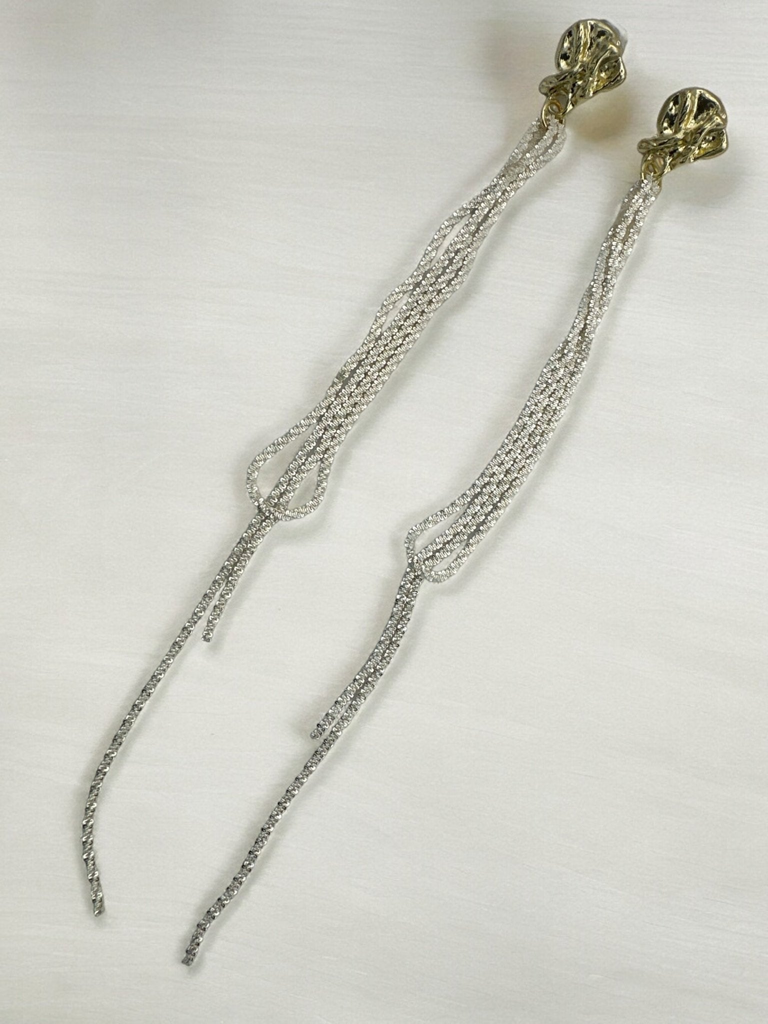 Elegant Long Sparkling Rhinestone Rope Lightweight Earrings - Fatisha Boutique