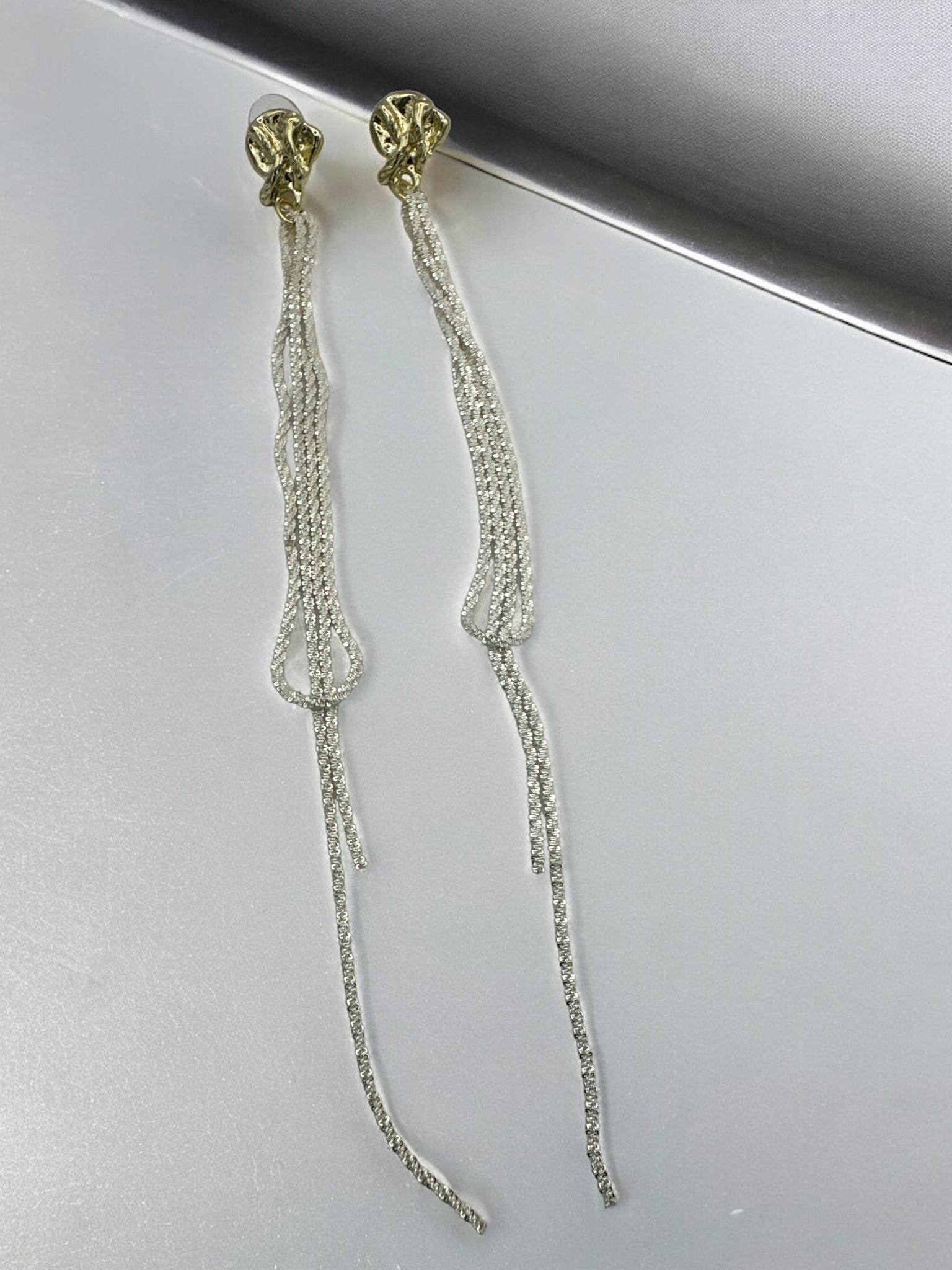 Elegant Long Sparkling Rhinestone Rope Lightweight Earrings - Fatisha Boutique