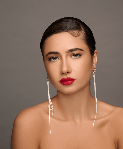 Elegant Long Sparkling Rhinestone Rope Lightweight Earrings - Fatisha Boutique