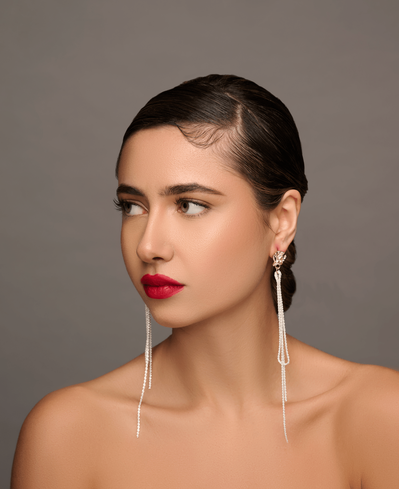 Elegant Long Sparkling Rhinestone Rope Lightweight Earrings - Fatisha Boutique