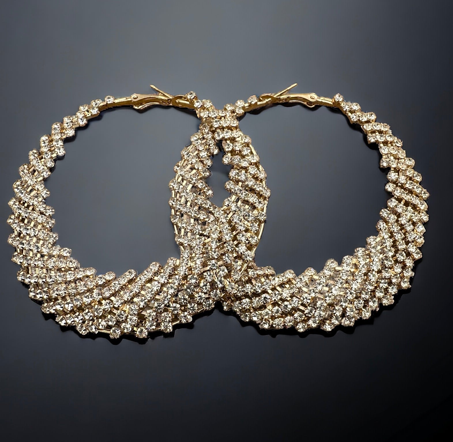 Elegant Luxury Crystal Rhinestone Statement Earrings - Fatisha Boutique