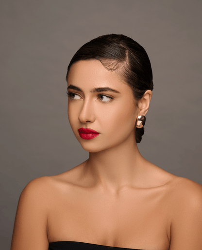 Elegant Metal Stud Earrings - Fatisha Boutique