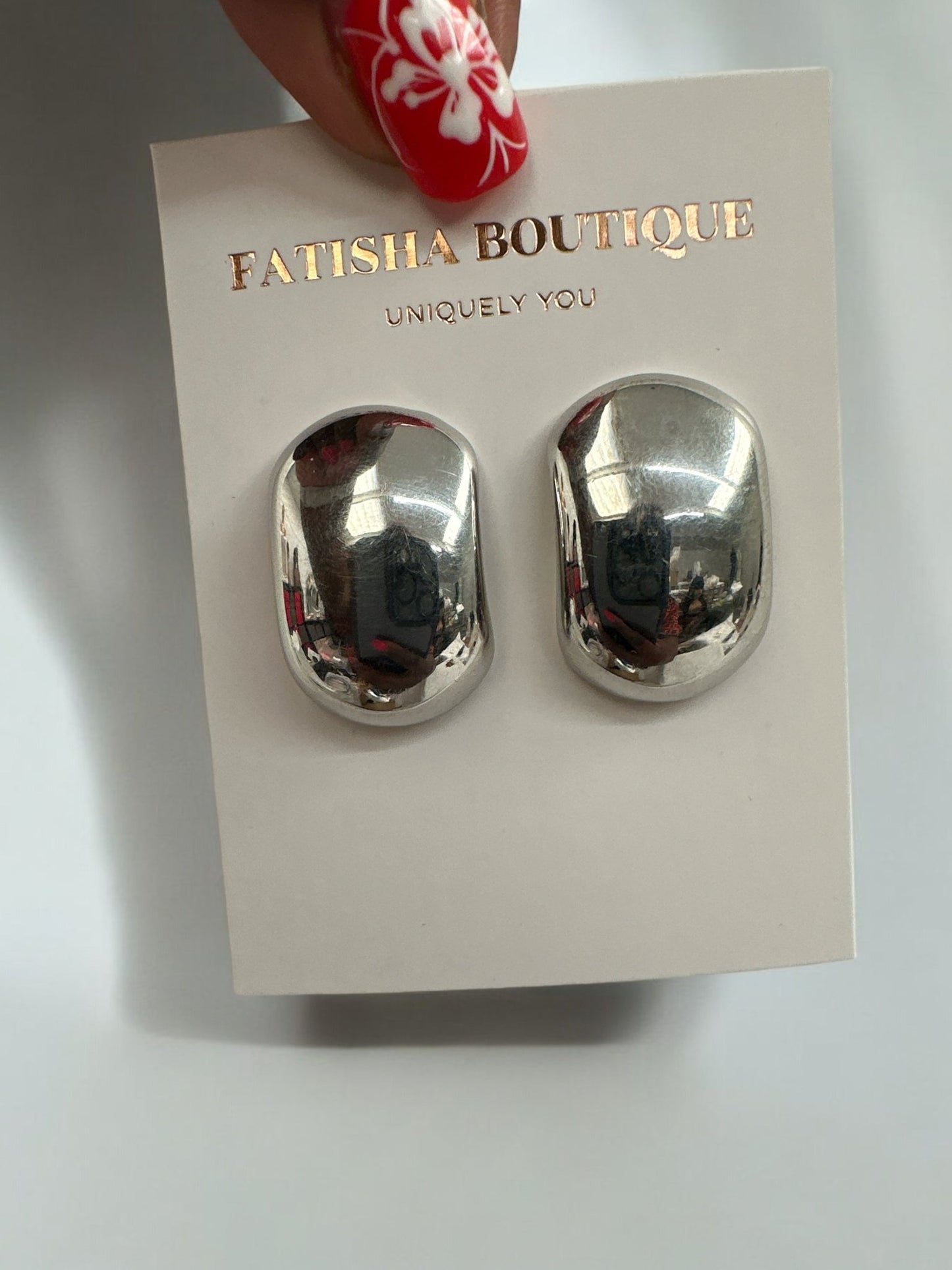 Elegant Metal Stud Earrings - Fatisha Boutique