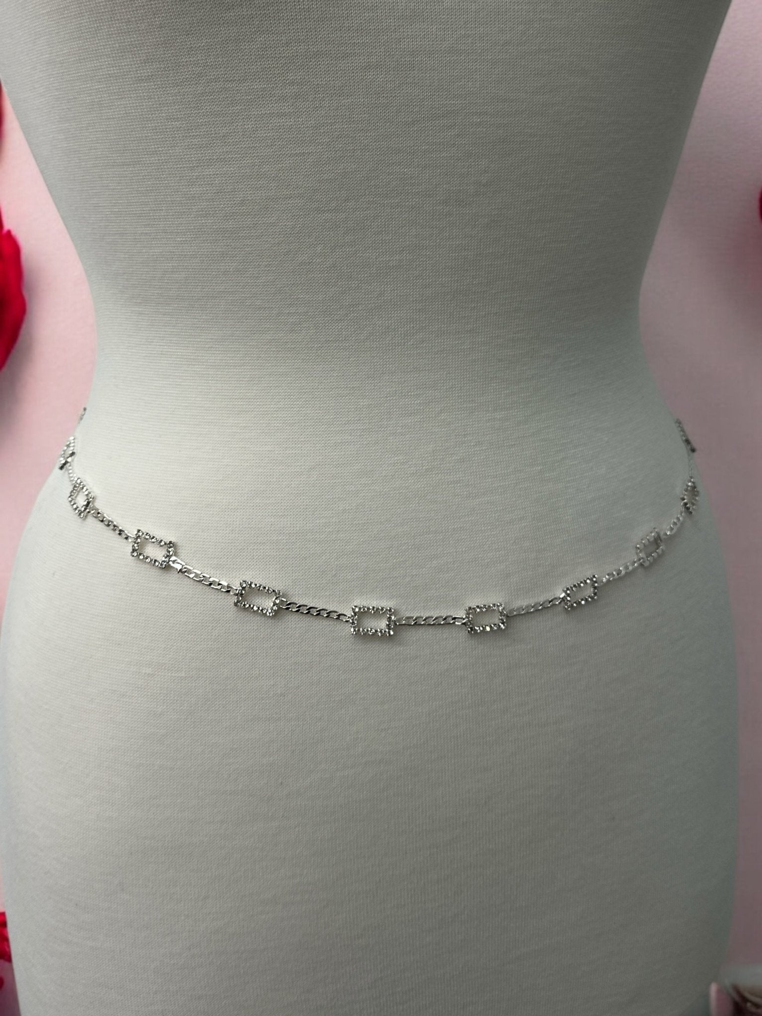 Elegant Rhinestone Waist Belly Chain – Gold & Silver - Fatisha Boutique