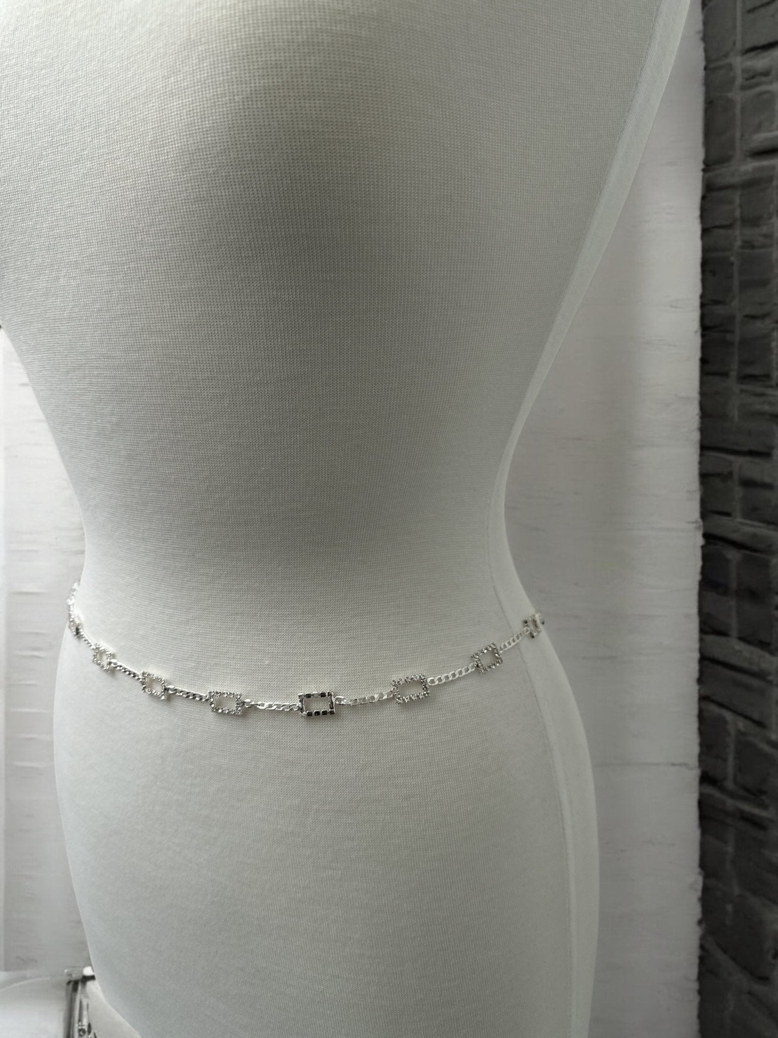 Elegant Rhinestone Waist Belly Chain – Gold & Silver - Fatisha Boutique