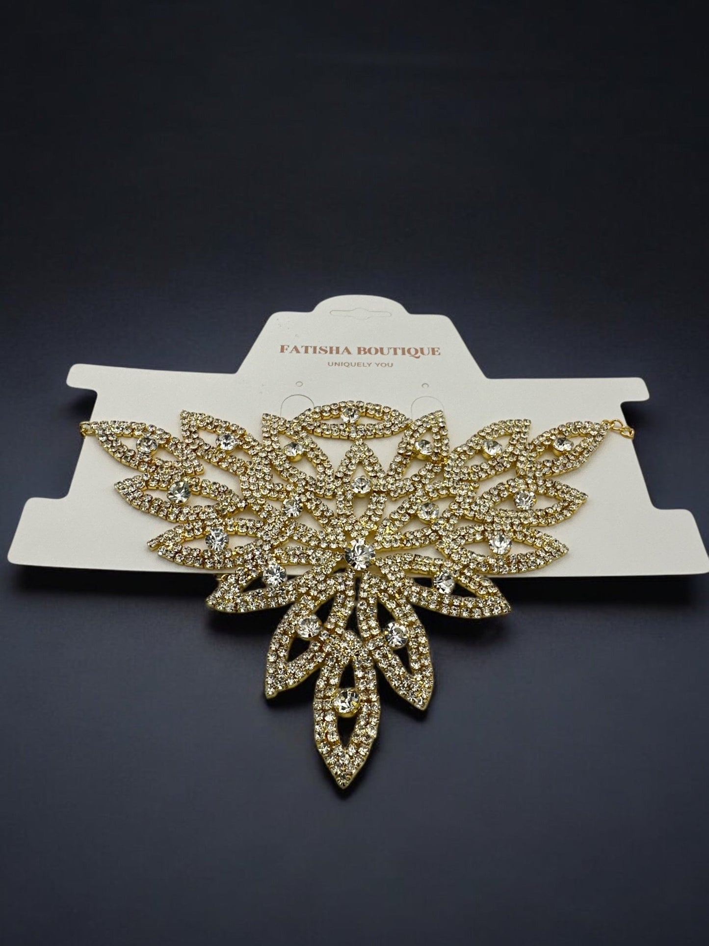 Elegant Sparkling Rhinestone Choker Necklace - Fatisha Boutique