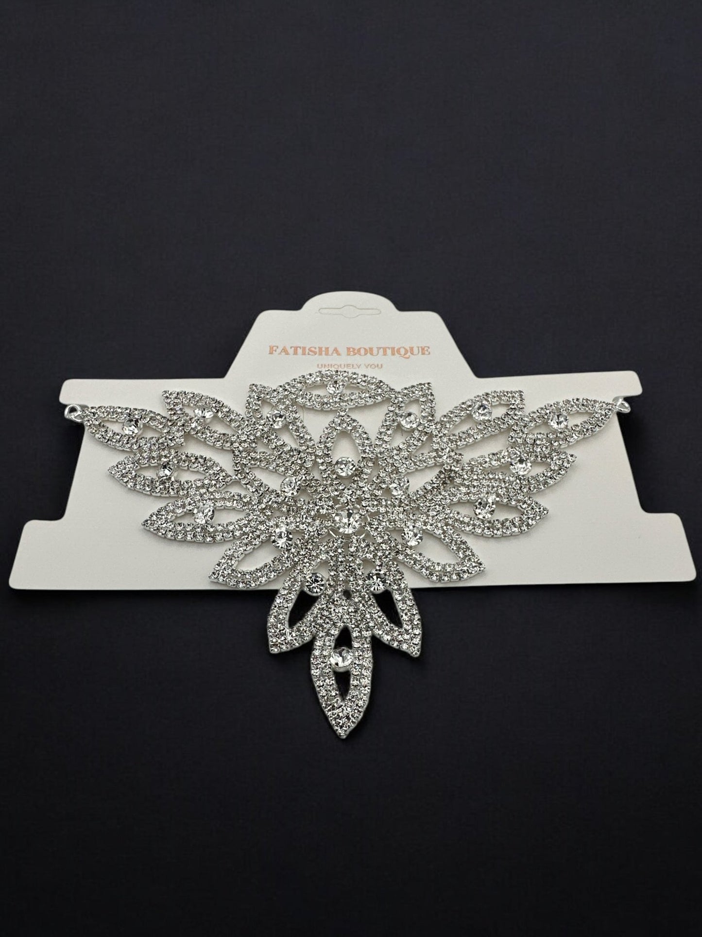 Elegant Sparkling Rhinestone Choker Necklace - Fatisha Boutique