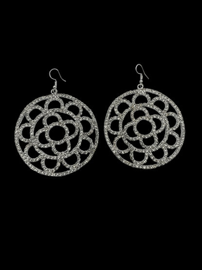 Elegant Sparkling Rhinestone Statement Dangle Earrings - Fatisha Boutique
