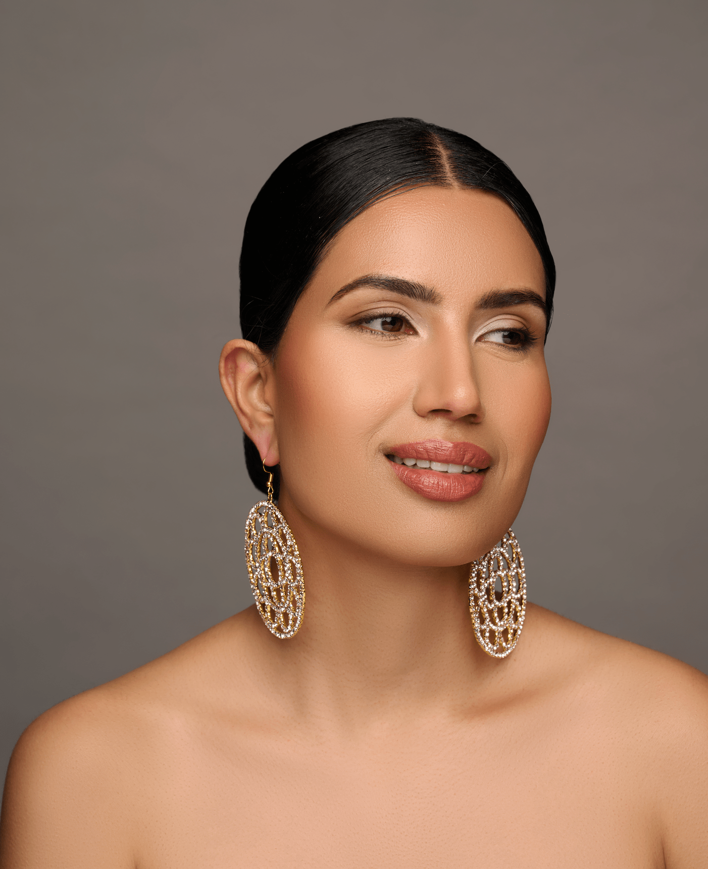 Elegant Sparkling Rhinestone Statement Dangle Earrings - Fatisha Boutique