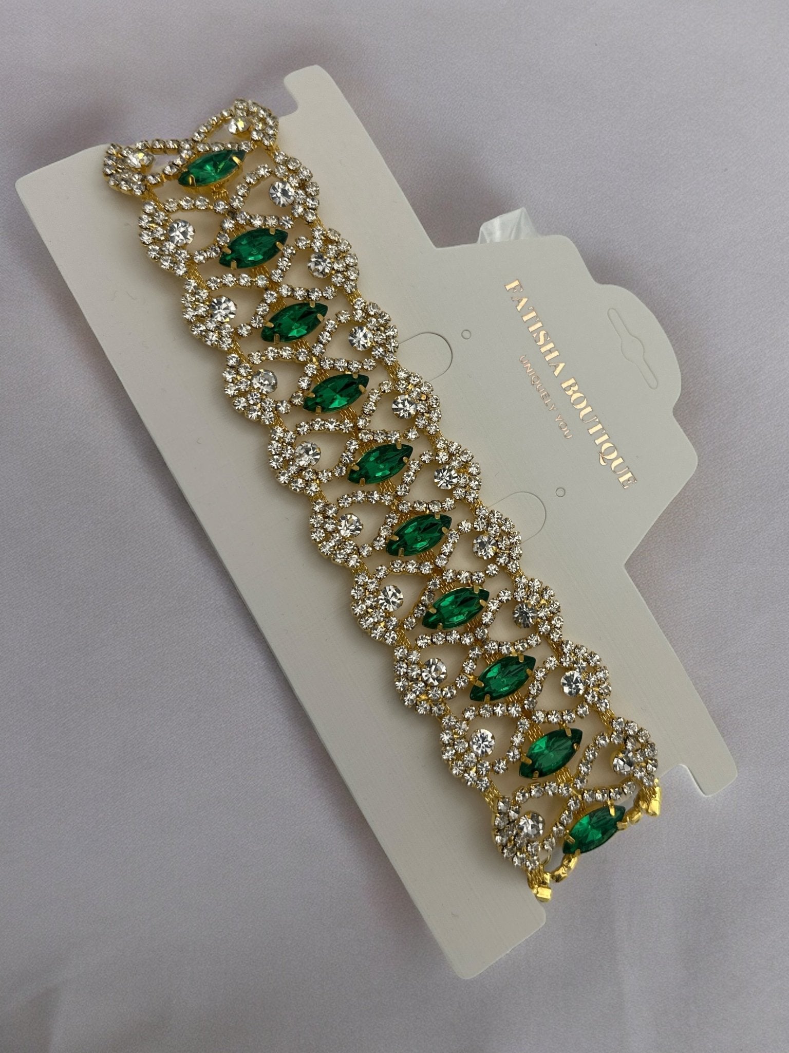 Elegant Sparkling Rhinestones Crystal Choker Necklace - Fatisha Boutique
