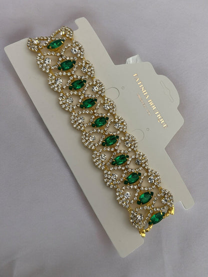 Elegant Sparkling Rhinestones Crystal Choker Necklace - Fatisha Boutique
