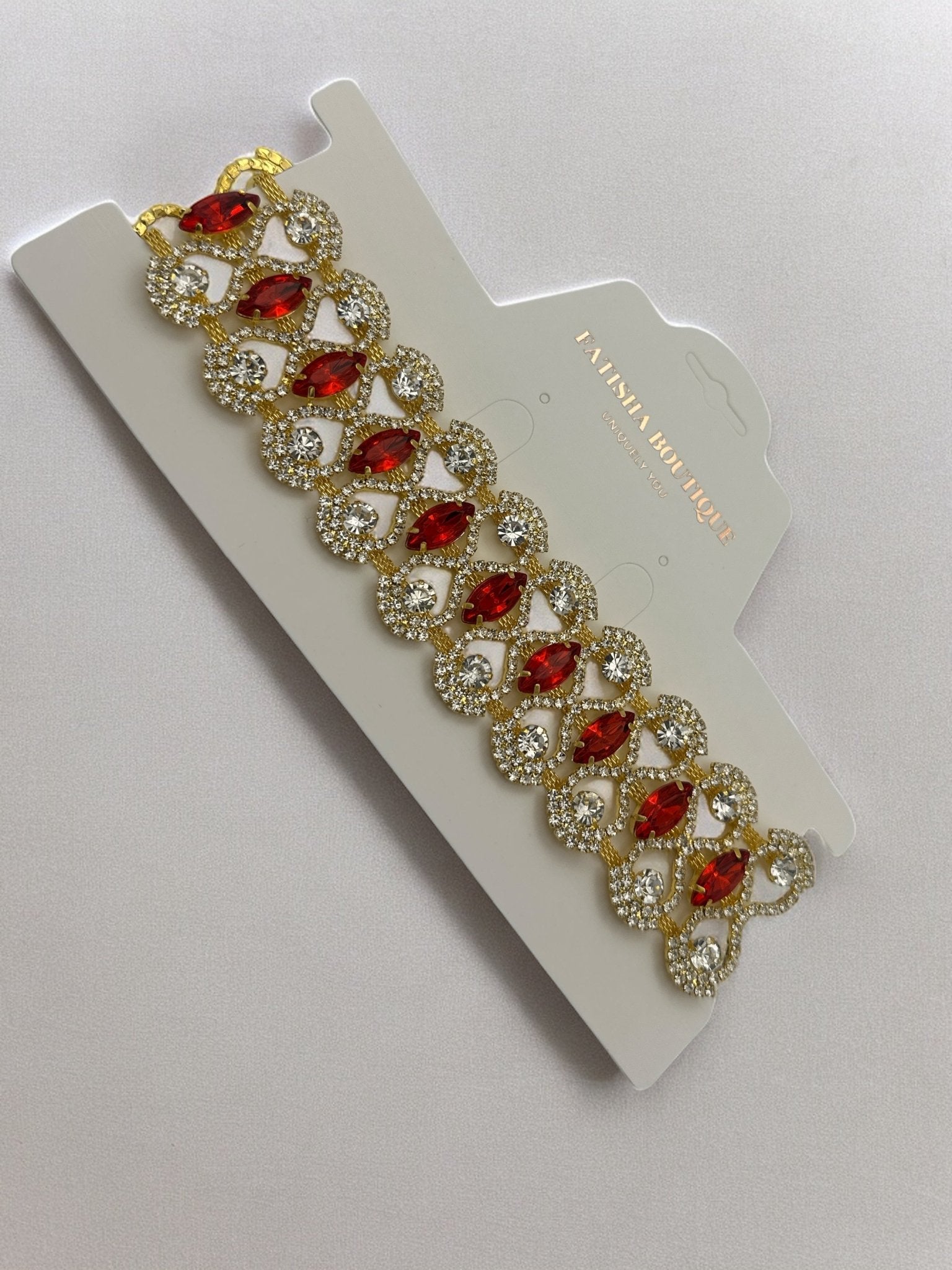 Elegant Sparkling Rhinestones Crystal Choker Necklace - Fatisha Boutique