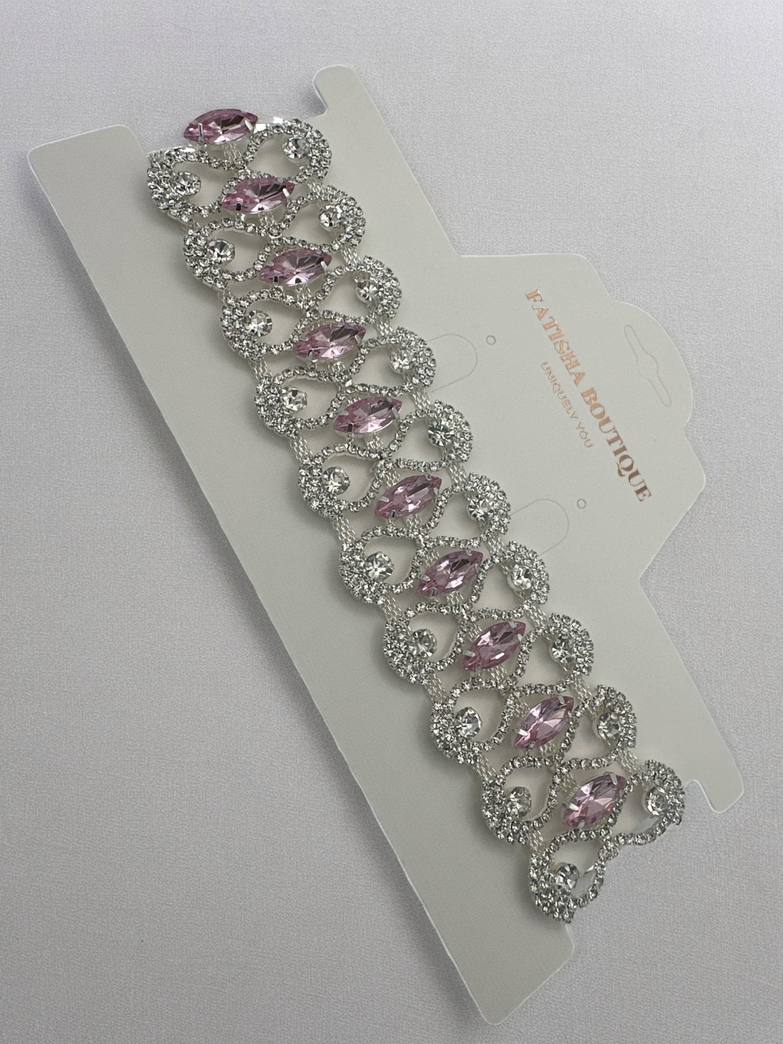 Elegant Sparkling Rhinestones Crystal Choker Necklace - Fatisha Boutique