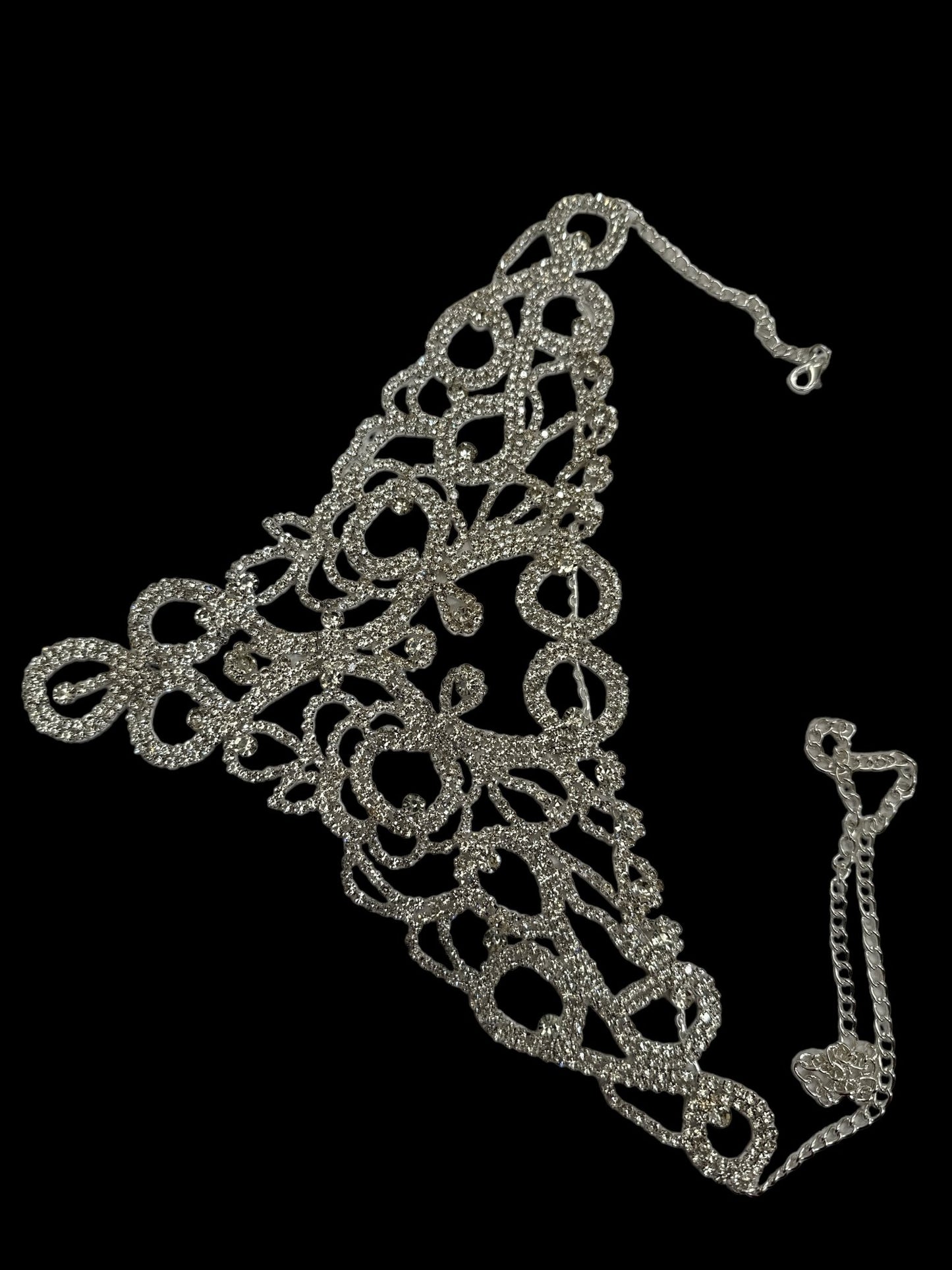 Elegant Sparkling Rhinestones Statement Choker Necklaces - Fatisha Boutique