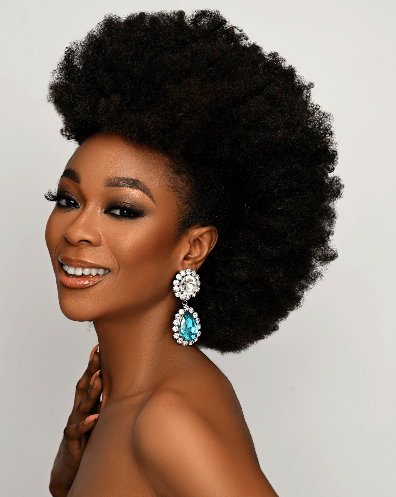 Elegant Teardrop Diamante Rhinestone Sparkle Dangle Earrings - Fatisha Boutique