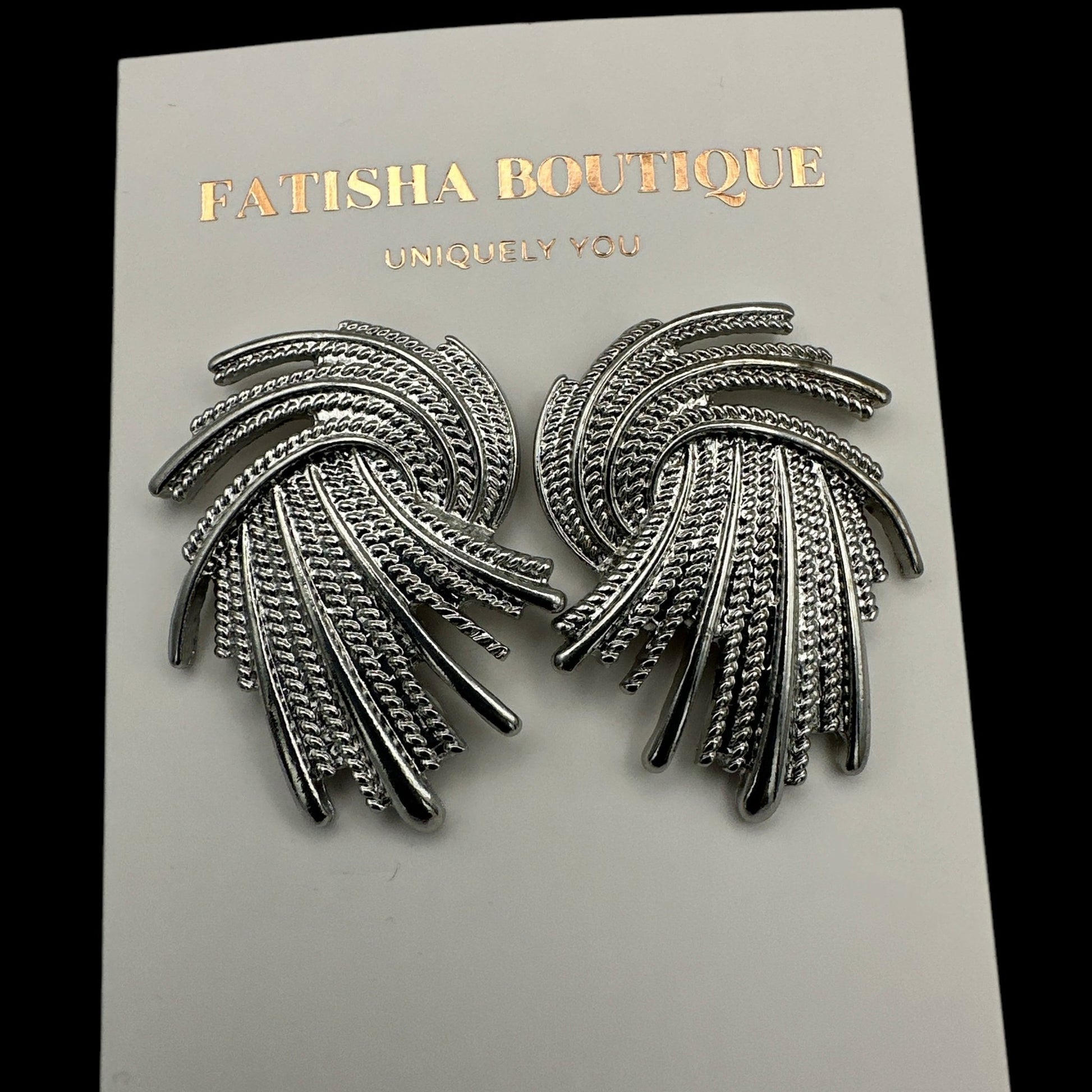 Elegant Twisted Gold Plated Stud Earrings | 2cm & 3cm Options - Fatisha Boutique
