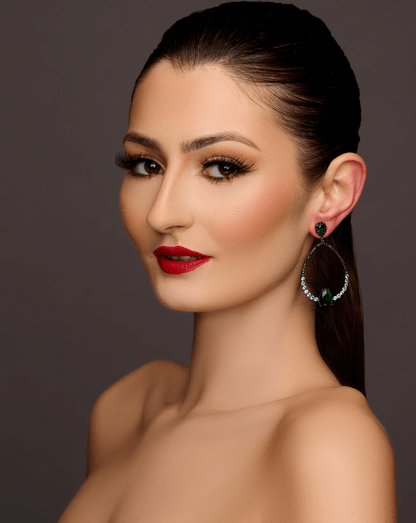 Elegant Vintage Style Rhinestone Teardrop Dangle Statement Earrings - Fatisha Boutique