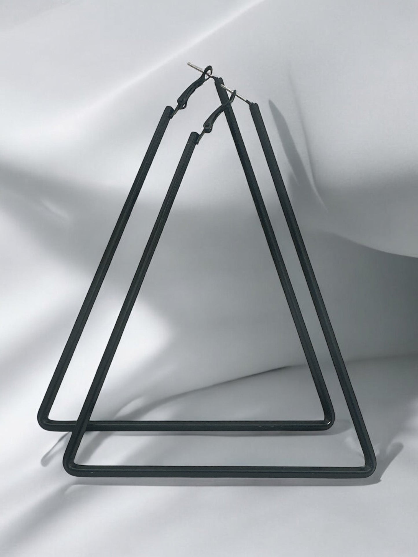 Extra Large Oversized Triangle Statement Hoop Earrings - Fatisha Boutique