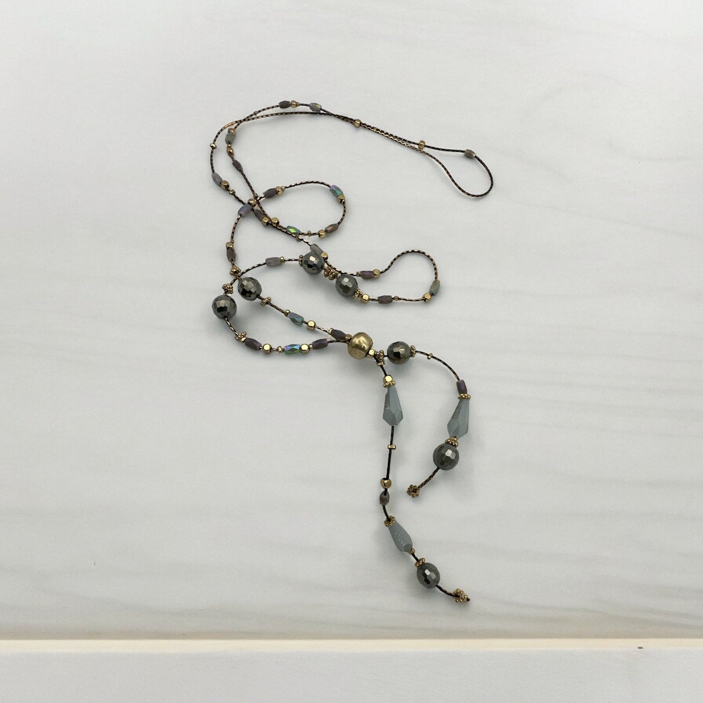 Extra Long Bohemian Glass Beaded Necklace - Fatisha Boutique
