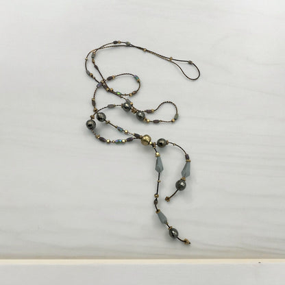 Extra Long Bohemian Glass Beaded Necklace - Fatisha Boutique