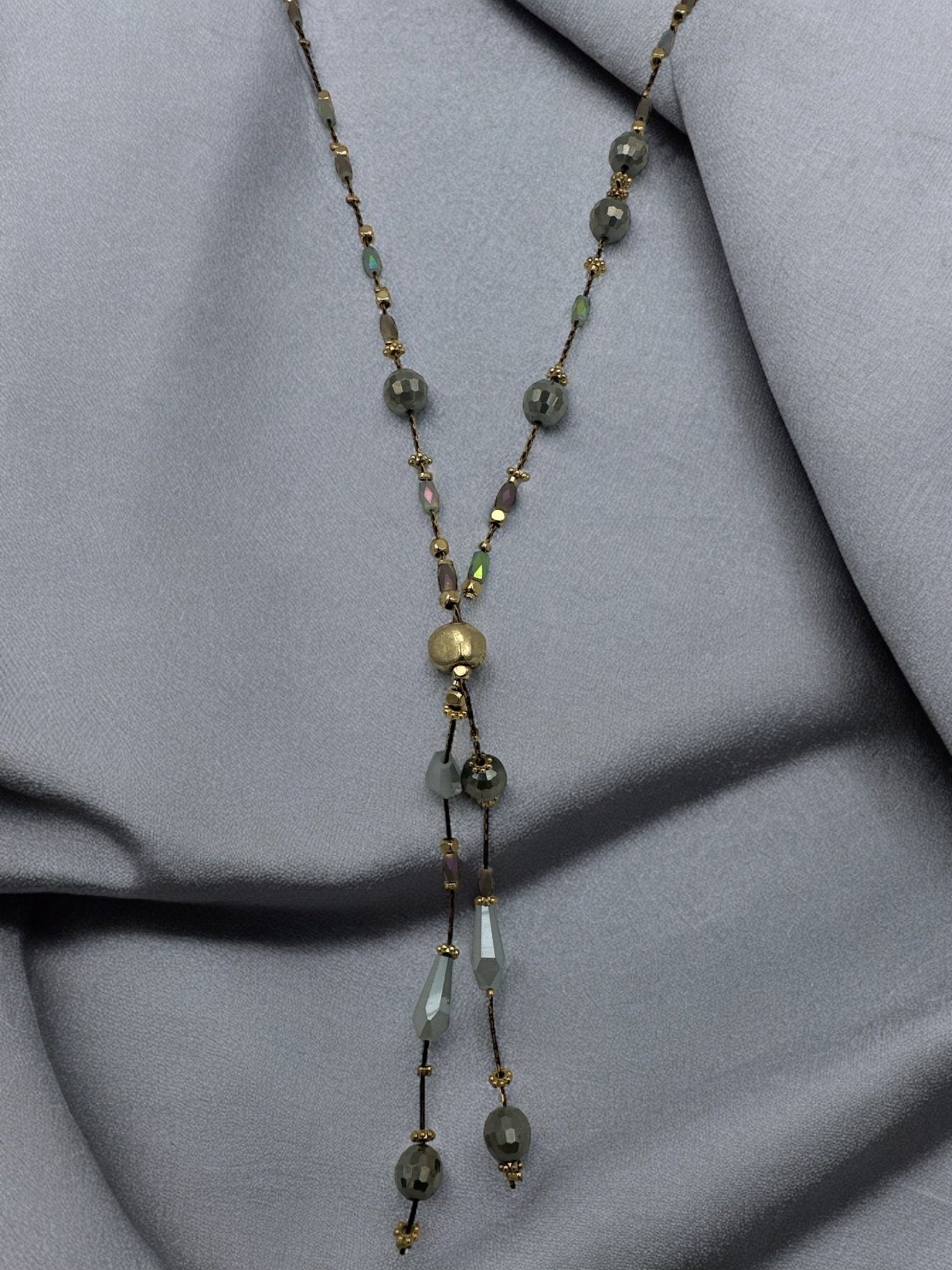 Extra Long Bohemian Glass Beaded Necklace - Fatisha Boutique