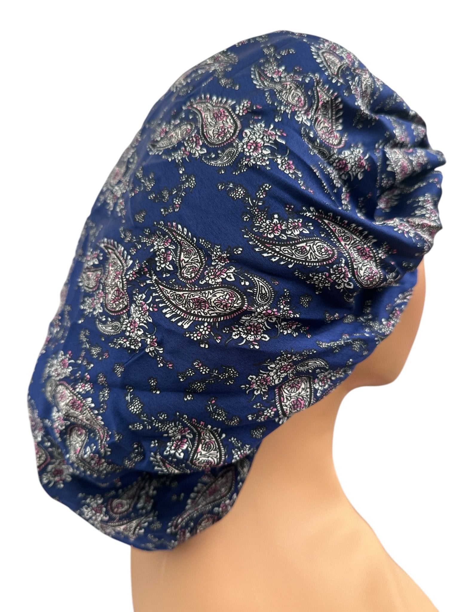 Floral Printed Satin Silk Bonnet Cap – Stylish & Breathable Hair Protection for All Hair Types - Fatisha Boutique