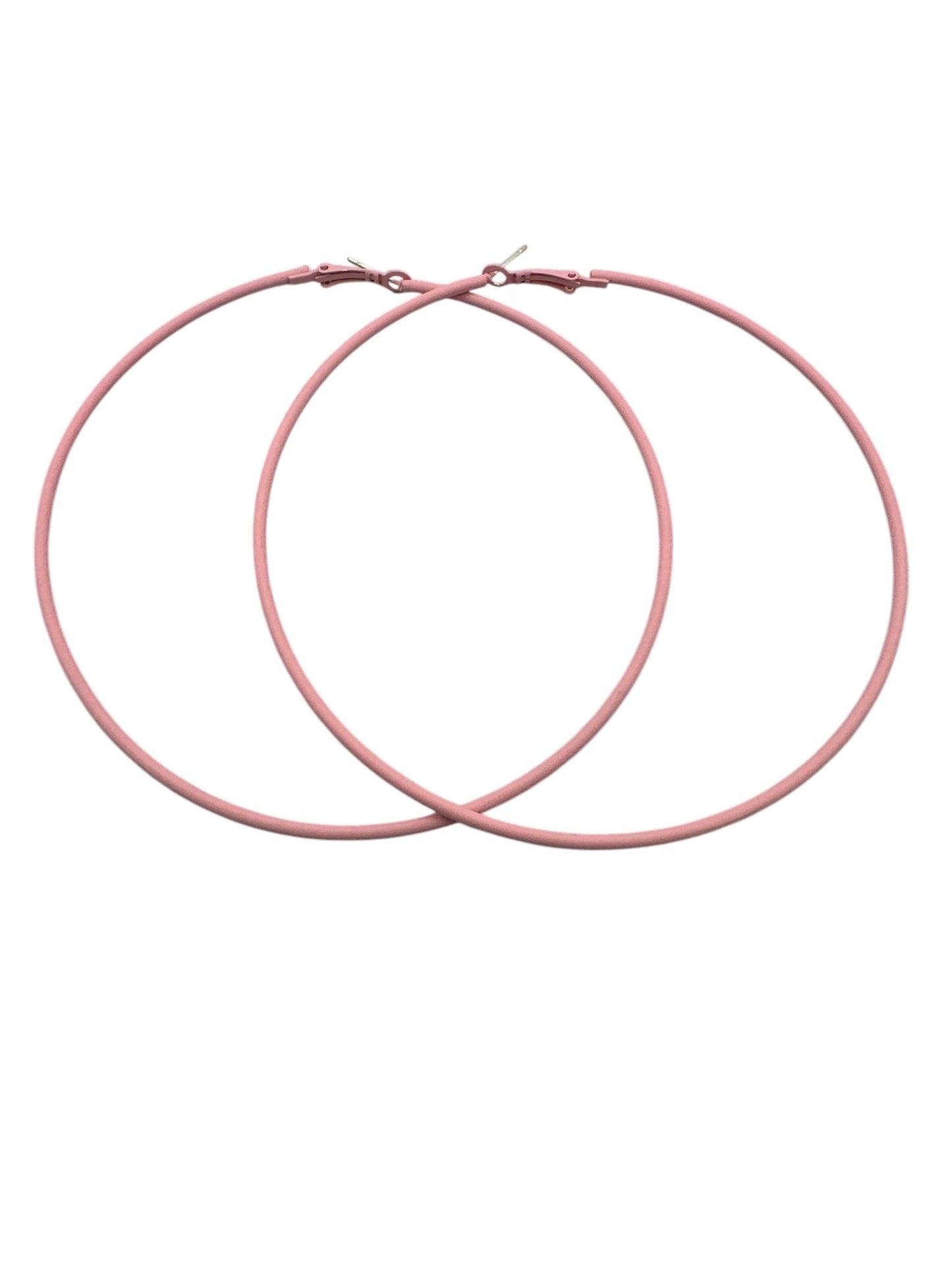 Funky 10cm Colourful Retro Round Hoop Earrings - Fatisha Boutique