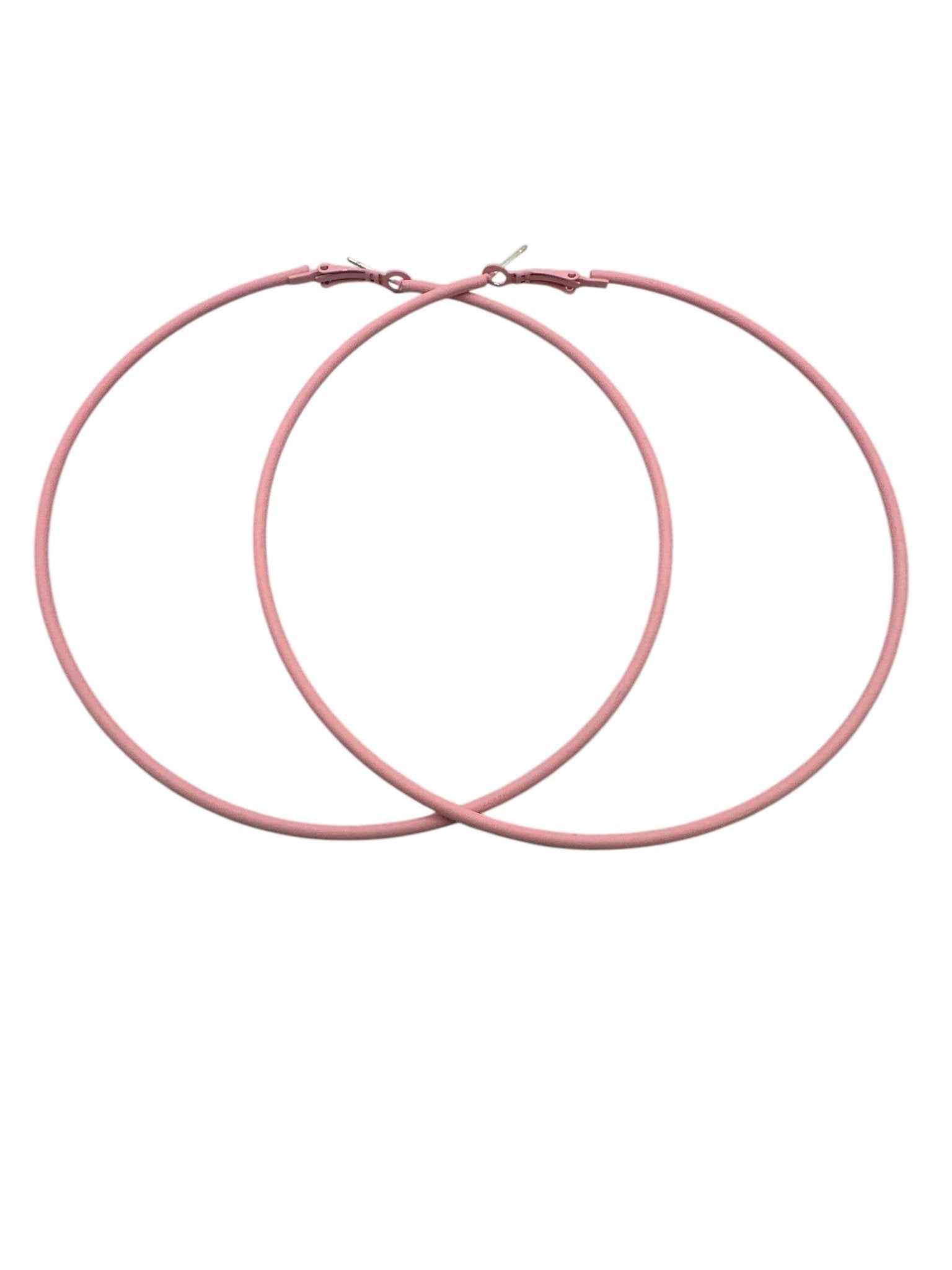 Funky 10cm Colourful Retro Round Hoop Earrings - Fatisha Boutique