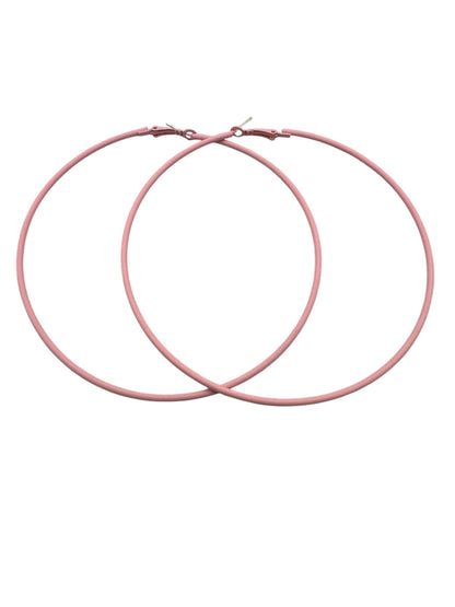 Funky 10cm Colourful Retro Round Hoop Earrings - Fatisha Boutique