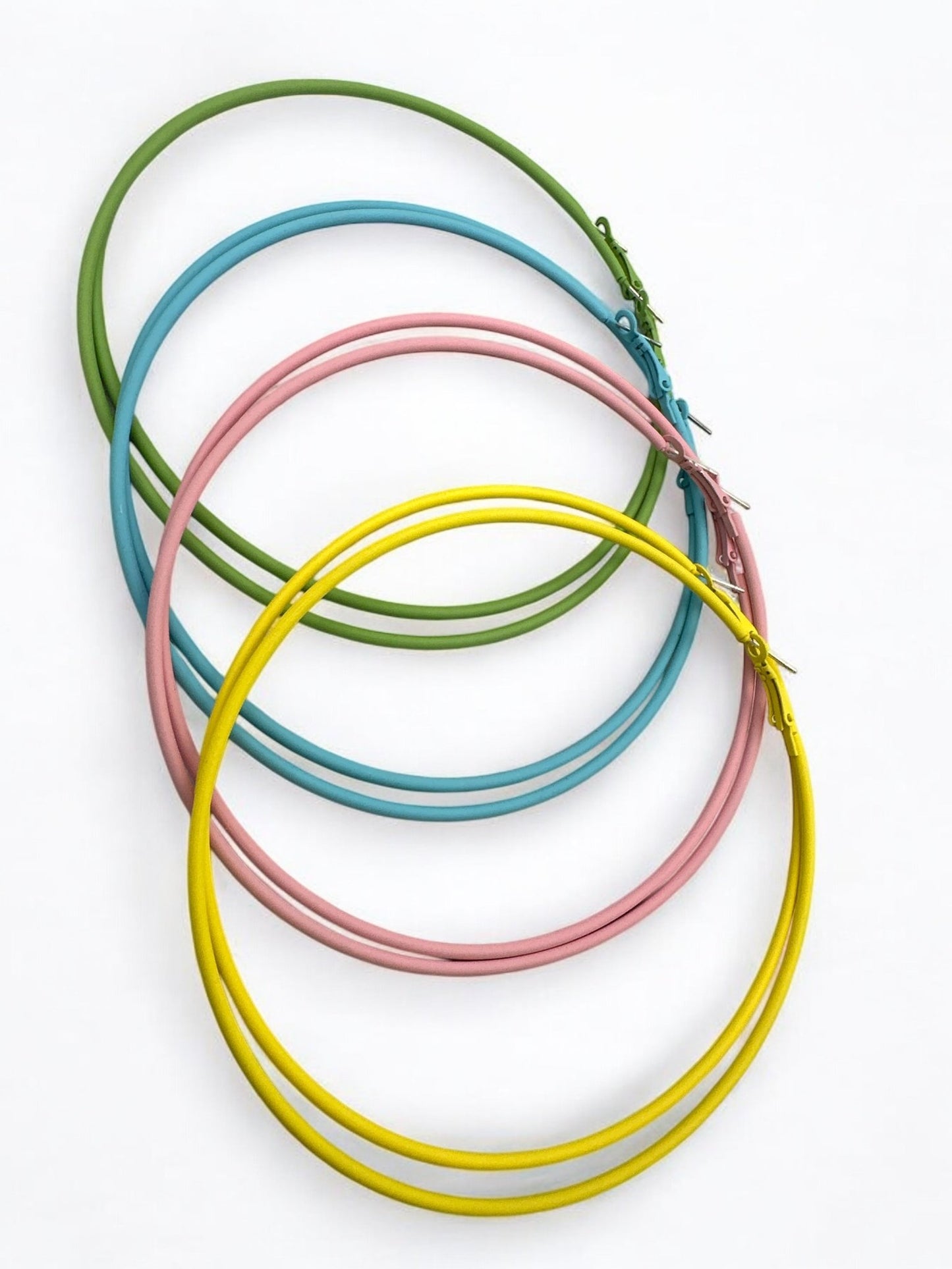 Funky 10cm Colourful Retro Round Hoop Earrings - Fatisha Boutique