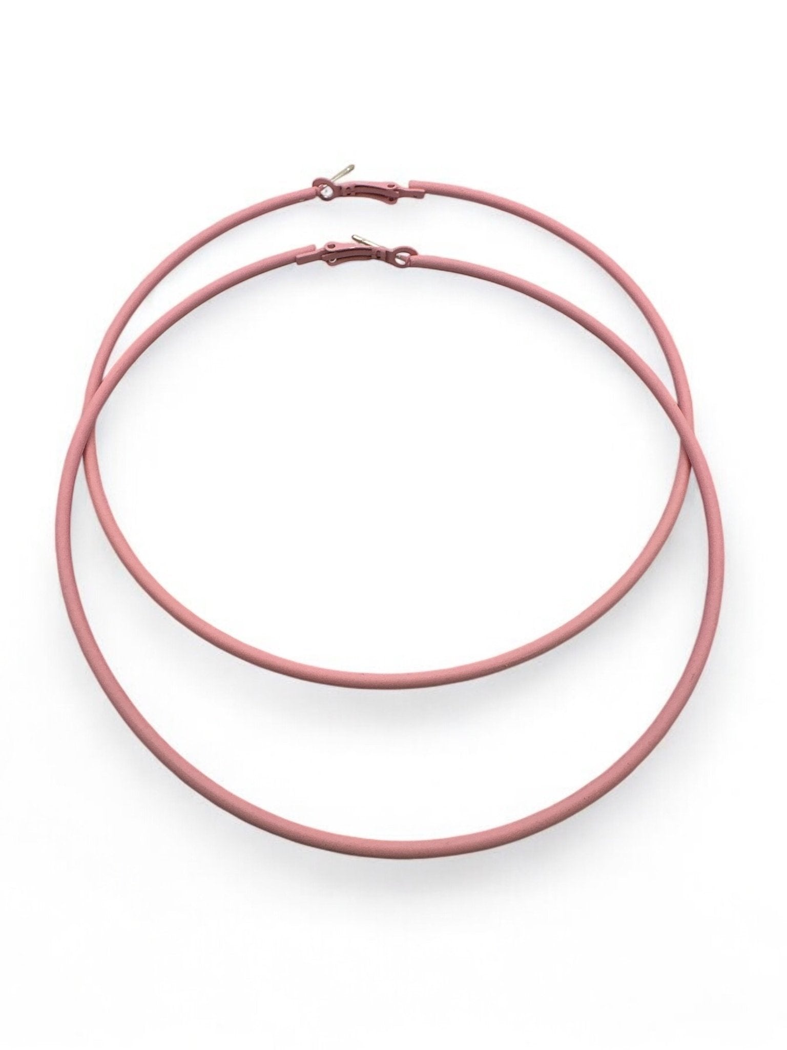 Funky 10cm Colourful Retro Round Hoop Earrings - Fatisha Boutique