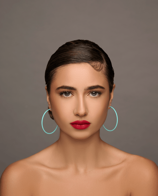Funky 6CM Colourful Retro Boho Punk Round Hoop Earrings - Fatisha Boutique