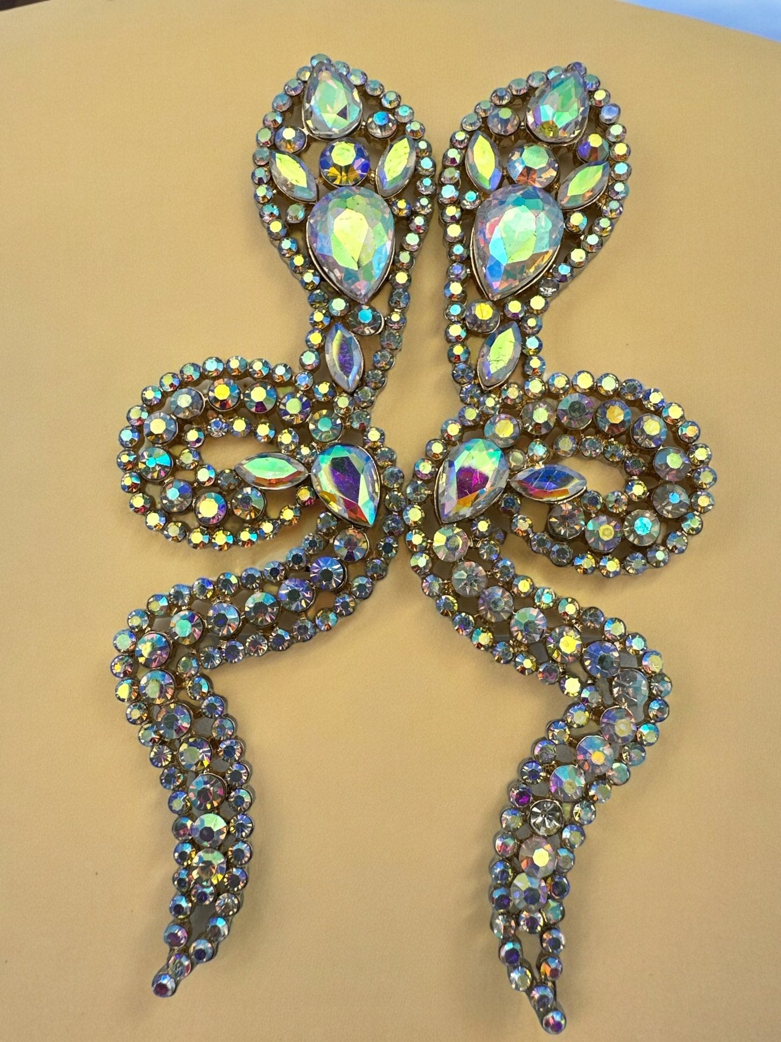 Glamorous Large Statement Diamante Rhinestone Snake Stud Earrings - Fatisha Boutique