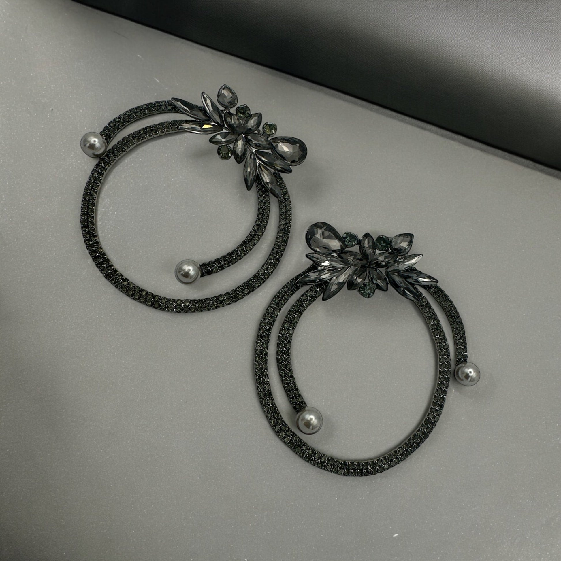 Gorgeous Crystal Rhinestones Statement Stud Earrings - Fatisha Boutique